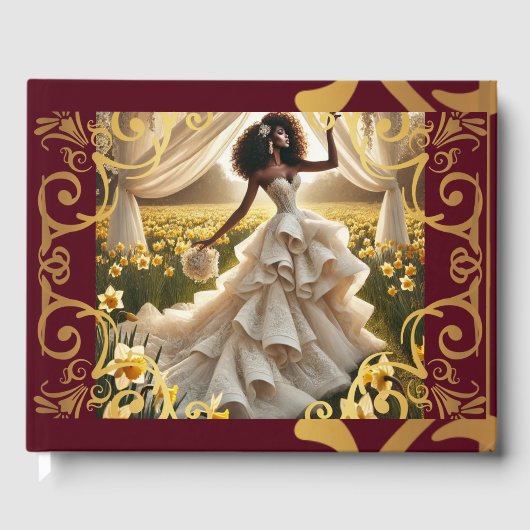 D'or Livre d'invité mariage (Recto)
