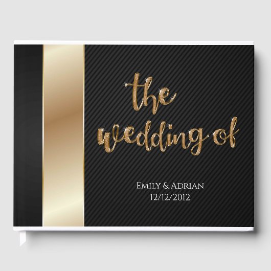 D'or Livre d'invité mariage (Recto)