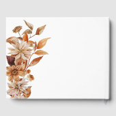 D'or Livre d'invité mariage de automne (Verso)