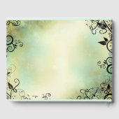 D'or Livre d'invité Mariage de la feuille de soirée enc (Verso)