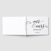 D'or Livre d'invité Mariage de script classique (Complet)