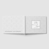 D'or Livre d'invité mariage - Design blanc et gris 3 (Complet)