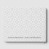 D'or Livre d'invité mariage - Design blanc et gris 3 (Verso)