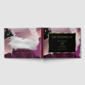 D'or Livre d'invité mariage | Étonnant Gras Cassis Meta (Complet)