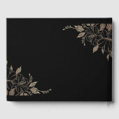 D'or Livre d'invité Mariage Fancy Gold Lines (Verso)