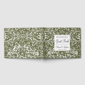 D'or Livre d'invité mariage Glam Greenery (Complet)