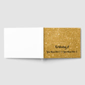 D'or Livre d'invité mariage Gold Sparkle (Complet)
