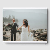 D'or Livre d'invité Mariage photo (Verso)