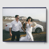 D'or Livre d'invité Mariage photo de script de la Marin (Verso)