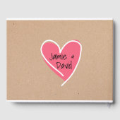 D'or Livre d'invité Mariage pour l'artisanat amusant (Verso)