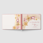 D'or Livre d'invité Mariage Seashell (Complet)