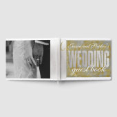 D'or Livre d'invité mariage Silver Lining (Complet)