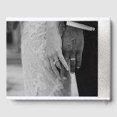 D'or Livre d'invité mariage Silver Lining (Verso)