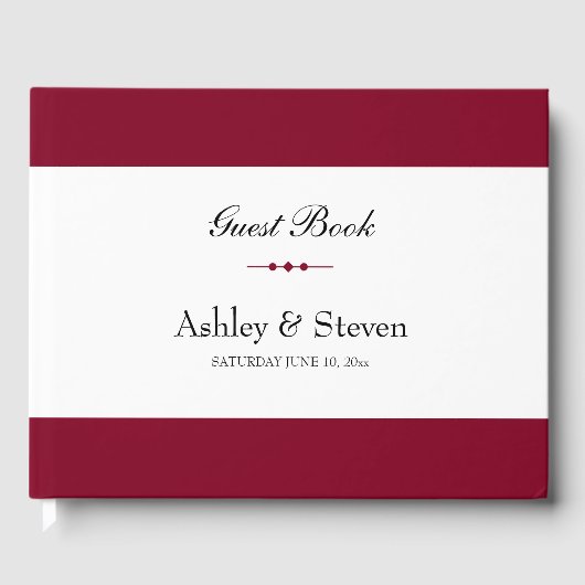 D'or Livre d'invité Mariage simple (Recto)