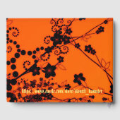 D'or Livre d'invité Mariage Skeleton (Verso)