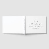 D'or Livre d'invité minimaliste Mariage (Complet)