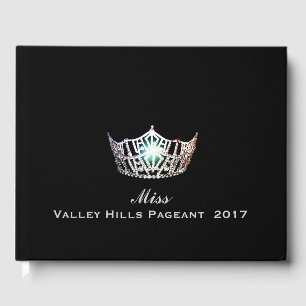 D'or Livre d'invité Miss America Crown Pageant