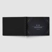 D'or Livre d'invité noir (Complet)