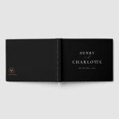 D'or Livre d'invité noir (Complet)