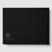 D'or Livre d'invité noir (Verso)