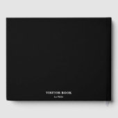 D'or Livre d'invité noir | Commentaires sur la location (Verso)