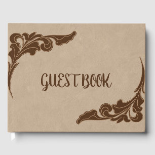 D'or Livre d'invité occidental