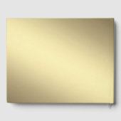 D'or Livre d'invité personnalisé de tennis (Verso)