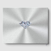 D'or Livre d'invité personnalisé Diamond pour votre occ (Verso)