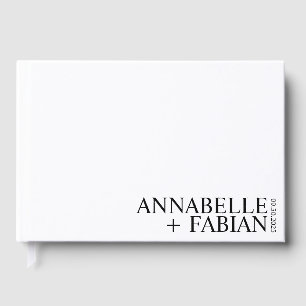 D'or Livre d'invité personnalisé, Gue Mariage de luxe p