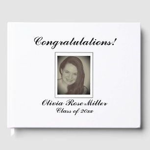 D'or Livre d'invité photo personnalisé