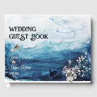 Livre d'invité Rustic Ocean Mariage