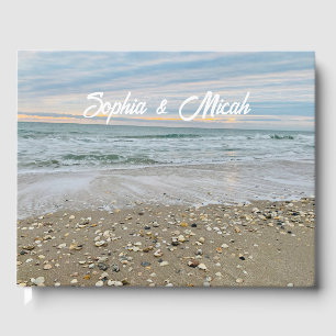 D'or Livre d'invité Shell Beach Sunrise