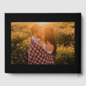 D'or Livre d'invité simple Mariage photo (Verso)