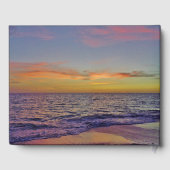 D'or Livre d'invité Sunset Beach (Verso)