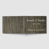 D'or Livre d'invité sur le mariage élégant et rustique (Complet)