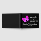 D'or Livre d'invité sur les funérailles et les commémor (Complet)