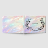 D'or Livre d'invités à fleurs minimal (Complet)