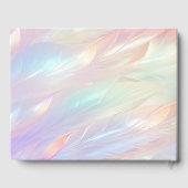 D'or Livre d'invités à fleurs minimal (Verso)