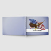 D'or Livre d'invités American Flag (Complet)
