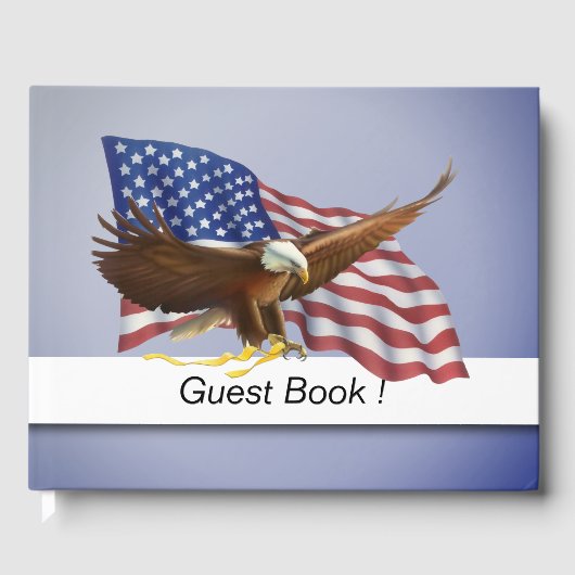 D'or Livre d'invités American Flag (Recto)