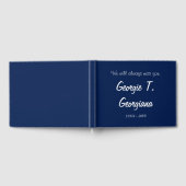 D'or Livre d'invités commémoratif/funérailles simple et (Complet)