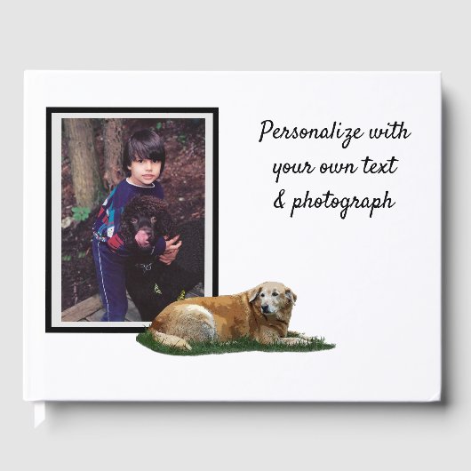 D'or Livre d'invités de chiens de races mixtes du Labra (Recto)