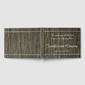 D'or Livre d'invités de mariage rustique, simple et élé (Complet)