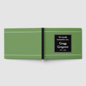 D'or Livre d'invités funéraires conservateur et simple (Complet)