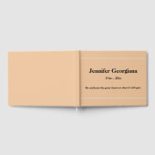 D'or Livre d'invités funéraires discrets et conservateu (Complet)