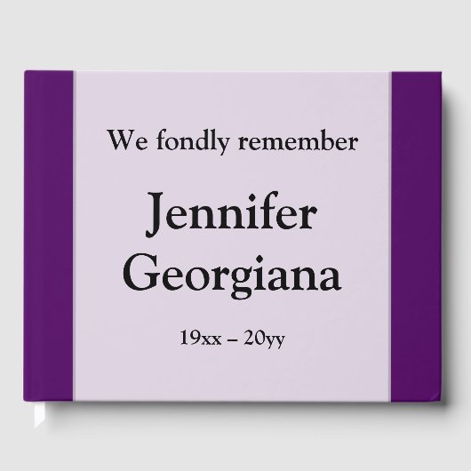 D'or Livre d'invités funéraires et respectables (Recto)