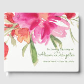 D'or Livre d'invités funéraires | Floraux 4 (Recto)