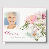 D'or Livre d'invités funéraires | Flore douce (Recto)