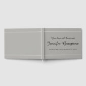 D'or Livre d'invités funéraires minimes et ordinaires (Complet)