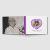 D'or Livre d'invités funéraires oublié-moi-non fleurs p (Complet)